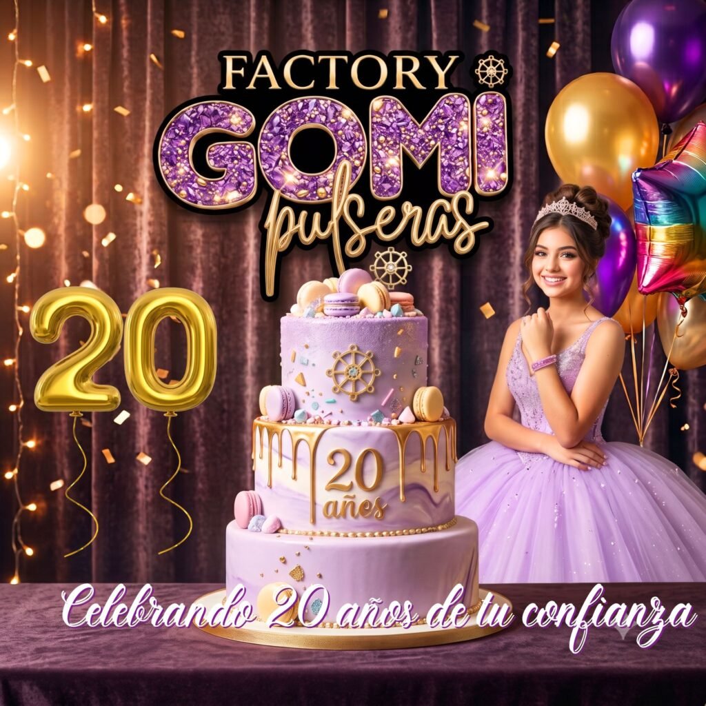 Pulseras personalizadas para fiesta