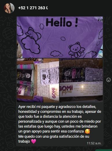 Reseña real de clienta 2 - Factory Gomipulseras